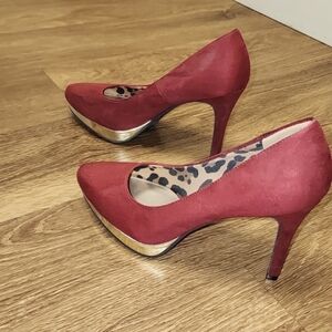 Christian Soriano Red suede heels